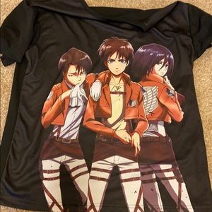 Attack on titan sweatshirt and shirt used